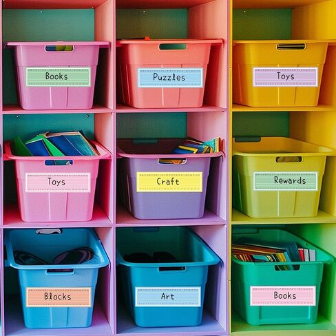 Whaline 48Pcs Boho Name Tags 6 Designs Back to School Nameplate Self-Adhesive Stickers Multi Purpose Decorative Name Labels for School Classroom Students Desks Wall Teaching Supplies, 3 x 9.8" in Kuwait
