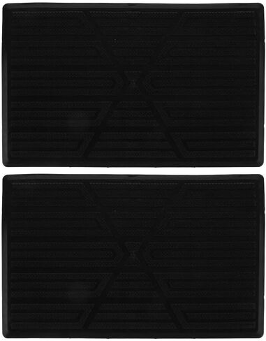 PRETYZOOM 2pcs Car Floor Mat Cars Floor Mats Heel Repair Patch Auto Pedal Pads Foot Rest Pedal Pad Carpet Patch Car Repair Pad Shoe Repair Patch Car Foot Pad Foot Pedal Pad Black Rubber in Saudi Arabia