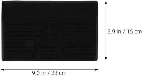 PRETYZOOM 2pcs Car Floor Mat Cars Floor Mats Heel Repair Patch Auto Pedal Pads Foot Rest Pedal Pad Carpet Patch Car Repair Pad Shoe Repair Patch Car Foot Pad Foot Pedal Pad Black Rubber in Saudi Arabia