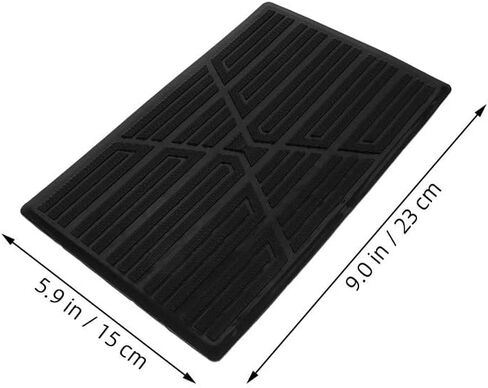 PRETYZOOM 2pcs Car Floor Mat Cars Floor Mats Heel Repair Patch Auto Pedal Pads Foot Rest Pedal Pad Carpet Patch Car Repair Pad Shoe Repair Patch Car Foot Pad Foot Pedal Pad Black Rubber in Saudi Arabia