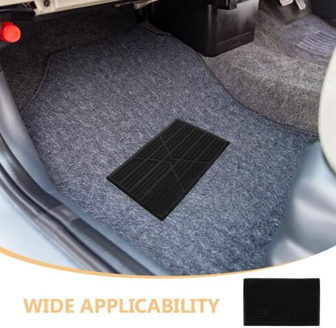 PRETYZOOM 2pcs Car Floor Mat Cars Floor Mats Heel Repair Patch Auto Pedal Pads Foot Rest Pedal Pad Carpet Patch Car Repair Pad Shoe Repair Patch Car Foot Pad Foot Pedal Pad Black Rubber in Saudi Arabia