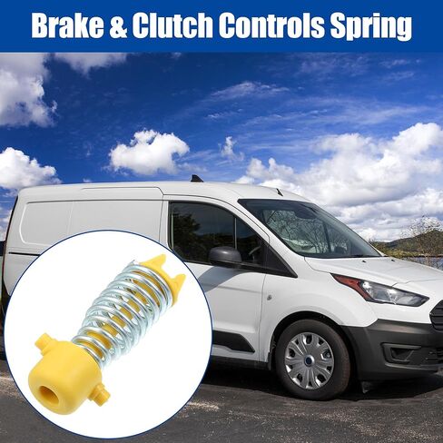 uxcell AV617A600CA 1713550 Brake & Clutch Pedal Controls Spring for Focus C-Max Transit Connect Turnier Kuga Yellow Silver Tone in Kuwait