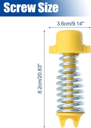 uxcell AV617A600CA 1713550 Brake & Clutch Pedal Controls Spring for Focus C-Max Transit Connect Turnier Kuga Yellow Silver Tone in Kuwait