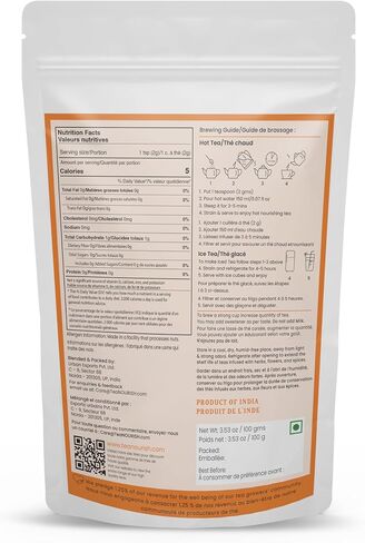 TeaNOURISH Ginger Mint Green Tea | Relaxing & Calming | Premium Darjeeling Loose Leaf | Immune Support Tea for Daily Wellness | 50 Cups Hot Tea or Iced Tea - 3.53oz/100g in Saudi Arabia