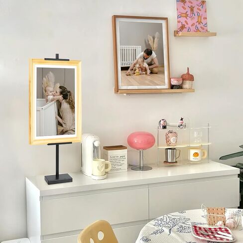 صورة Tabletop ، حامل Easel ، قابل للتعديل للإطارات حتى 29 "H ، شاشة Easel الدائمة المعدنية للصور القماشية الفنية ， Gallery Easel in Saudi Arabia