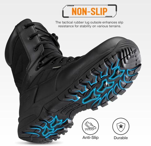 أحذية نينغو مركبة للأصابع للرجال ، وأحذية عمل مقاومة للماء مع سحاب جانبي ، وحماية من الإثبات غير المنزلق والبوش in Kuwait