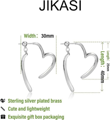 Teardrop Hoop Earrings for Women Trendy 14k Gold Silver Plated Large Oval Pull Through Hoops Simple Hoops Earrings Gold Drop Hoops Statement Jewelry Gift in Kuwait