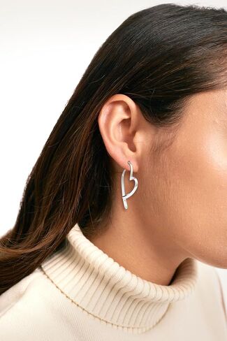 Teardrop Hoop Earrings for Women Trendy 14k Gold Silver Plated Large Oval Pull Through Hoops Simple Hoops Earrings Gold Drop Hoops Statement Jewelry Gift in Kuwait