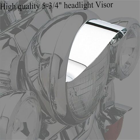 Motorcycle Parts Chrome Headlight Visor 5.75" 5-3/4" Headlight for Harley Davidson Sportster Softail Dyna in Saudi Arabia