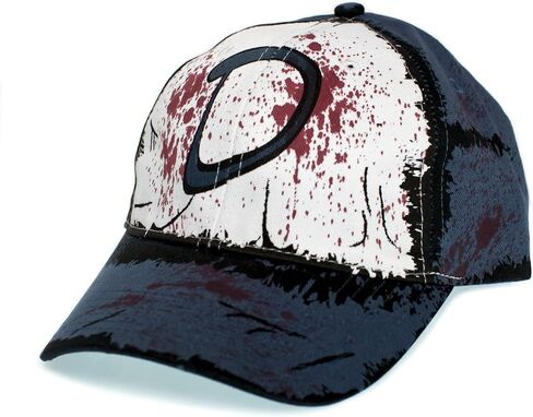 Clementines Hat Cap's Cap Extreme Zombie Blood Splatter Twill مع Cosplay القابل للتعديل الأزرق/الأبيض in Saudi Arabia
