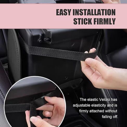 1 PC Car Center Console Cover, Leather Car Armrest Cushion Cover with Side Storage Pockets, Middle Car Interior Accessories, Universal for Trucks, Cars, SUVs (Pink) in Saudi Arabia