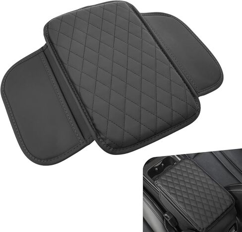 1 PC Car Center Console Cover, Leather Car Armrest Cushion Cover with Side Storage Pockets, Middle Car Interior Accessories, Universal for Trucks, Cars, SUVs (Pink) in Saudi Arabia