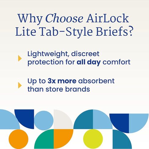 NorthShore MegaMax AirLock Lite Breathable 6-Hour Tab-Style Adult Diapers, Medium, Trial Pack of 4, White, 32-44 inches, Unisex Incontinence Underwear in Saudi Arabia