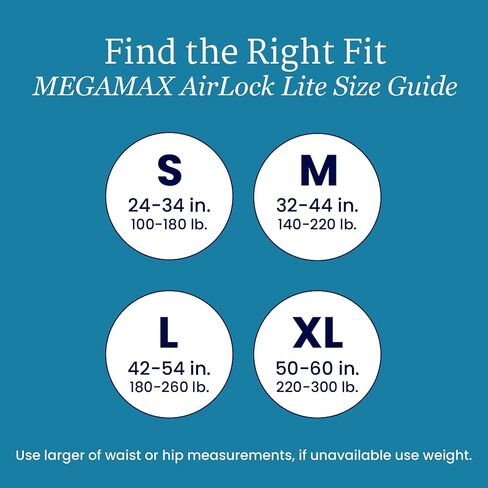 NorthShore MegaMax AirLock Lite Breathable 6-Hour Tab-Style Adult Diapers, Medium, Trial Pack of 4, White, 32-44 inches, Unisex Incontinence Underwear in Saudi Arabia