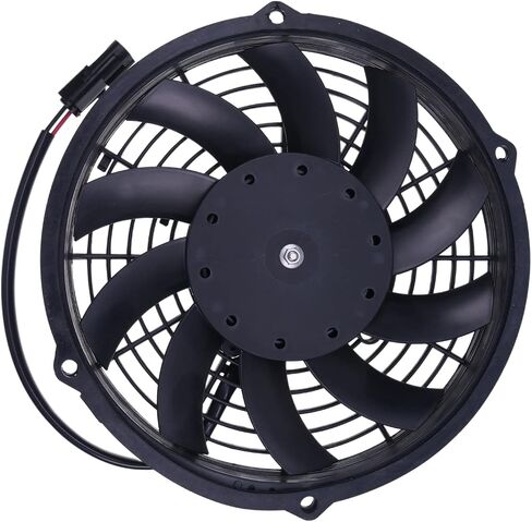 AIVWUMOT 12V 10'' Radiator Fan VA11-AP7/C-57A 78-1535 10 Blades Compatible with Thermo King Tri-Pac APU Compatible with SPAL 30100435 in Saudi Arabia