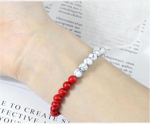 FORUBUS Palestinian Flag Beaded Bracelet - Support Palestine Strand Bracelet for Men and Women, Palestinian Colored Beads Stretchy Bracelet, Support Free Palestine Accessories in Saudi Arabia
