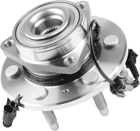Front Wheel Hub Bearing Assembly with ABS Compatible with Chevy Silverado 1500, Suburban 1500, Avalanche, Tahoe, GMC Sierra 1500, Yukon, Yukon XL 1500, Fit for Cadillac Escalade in Saudi Arabia