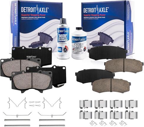 Detroit Axle - منصات الفرامل لـ Toyota 4runner FJ Cruiser Sequoia Lexus GX470 GX460 ، استبدال الفرامل الأمامية والخلفية in Saudi Arabia