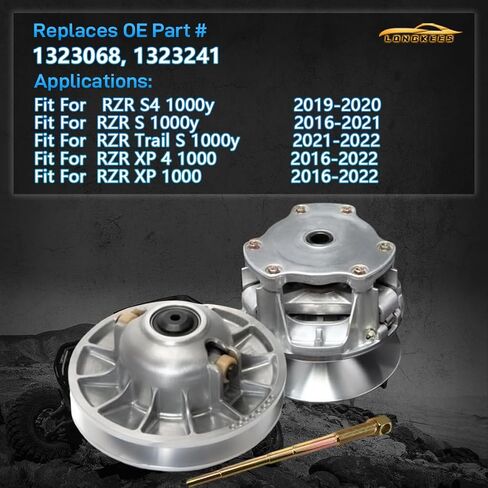 Primary & Secondary Drive Clutch with Puller Tool Fit Polaris RZR XP 1000 2016-2022 RZR S 1000 2016-2021 General 1000 XP 1000 2016-2023 Replace 1323298 1323403 1323241 1323068 in Saudi Arabia