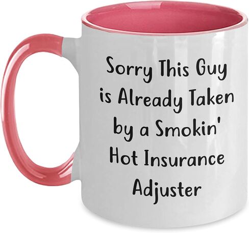 Insurance Adjuster Gifts, Say Sorry with Funny Two Tone Coffee Mug, Birthday Idea for Men, Women, Friends, and Coworkers in Saudi Arabia