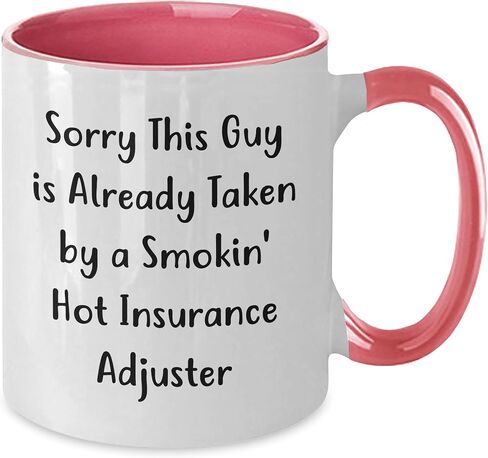 Insurance Adjuster Gifts, Say Sorry with Funny Two Tone Coffee Mug, Birthday Idea for Men, Women, Friends, and Coworkers in Saudi Arabia