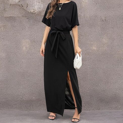 Batwing Dress for Women Formal Dresses for Women with Sleeves Cocktail Dresses for Wedding Guest in Saudi Arabia