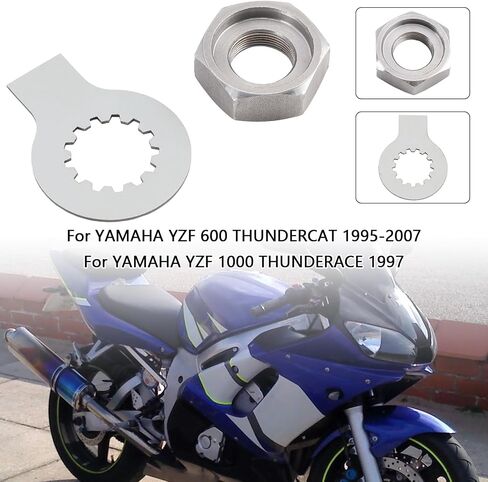 Topteng Front Substrocket Nut Lock Tab Kit لـ Yamaha R6 1999-2006 ، YZF 600 Thundercat 1995-2007 ، YZF 1000 Thunder 1997 ، TDM 850 1993 in Saudi Arabia