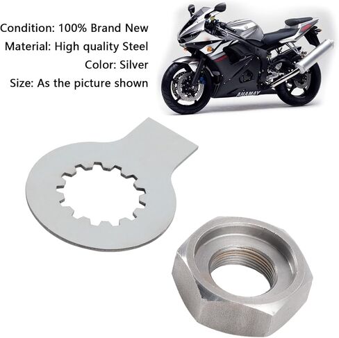 Topteng Front Substrocket Nut Lock Tab Kit لـ Yamaha R6 1999-2006 ، YZF 600 Thundercat 1995-2007 ، YZF 1000 Thunder 1997 ، TDM 850 1993 in Saudi Arabia