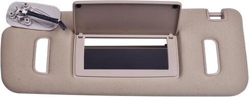 Sun Visor Beige Beige Left Driver LH مع ضوء متوافق مع كاديلاك إسكاليد Avalanche Suburban 1500 Tahoe Sierra Yukon لـ 15213271 ، 15824912 ، 15839410 ، 15882941 ، 15949716 in Saudi Arabia