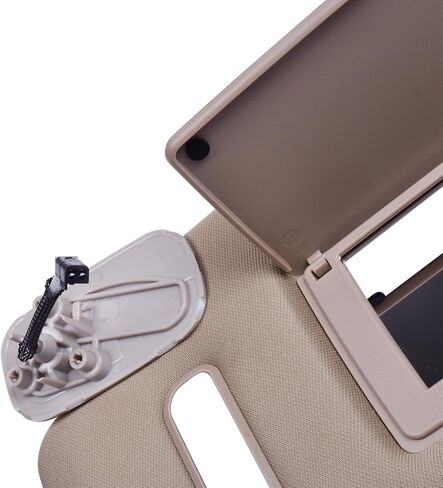 Sun Visor Beige Beige Left Driver LH مع ضوء متوافق مع كاديلاك إسكاليد Avalanche Suburban 1500 Tahoe Sierra Yukon لـ 15213271 ، 15824912 ، 15839410 ، 15882941 ، 15949716 in Saudi Arabia