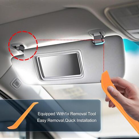 Gray Left Driver Side Sun Visor Fit for Toyota RAV4 2006 2007 2008 2008 2010 2012 2012 2013 مع Sunroof and Light يحل محل#74320-42500-B0 ، 74320-42500-B3 ، 74320-42501-B3 in Saudi Arabia