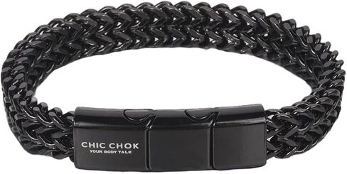 Stainless Steel Bracelet for Men - Stainless Steel With Sturdy Clasp Franco Chain Mens Bracelet in Saudi Arabia