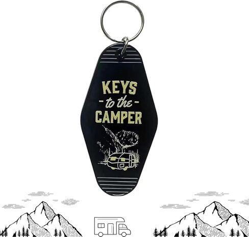 Camper Keychain, 2Pack Keys to The Camper Keychain, Camping Accessories Gift for Women Men in Kuwait