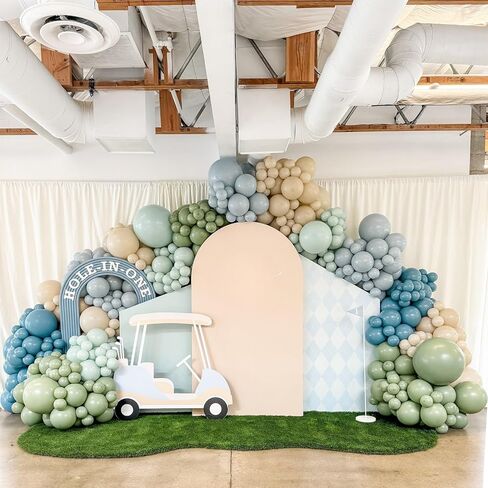 Brown Balloon Garland Arch Kit,120pcs Boho Brown Gold Cream Coffee Balloons Arch,for Birthday,Baby Shower,Jungle Safari,Woodland Party Decorations in Kuwait