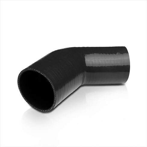 2.25 to 2.5 Inch 45 Degree Elbow Silicone Hose Reducer Coupler for Turbo/Charger,Black in Saudi Arabia