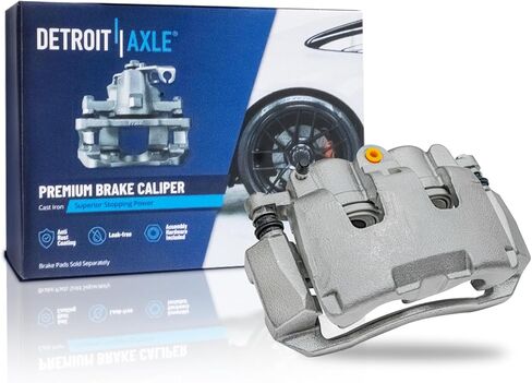 Detroit Axle - Front Left Brake Caliper for 2009-2018 Ram 1500, 2019-2022 1500 Classic 2009-2011 Dodge Dakota, Driver Side Disc Brake Caliper with Bracket Assembly Replacement in Saudi Arabia