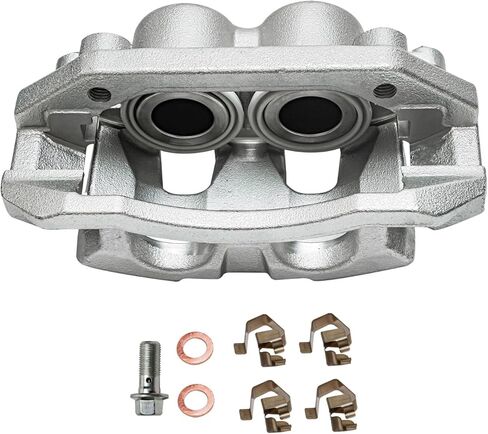 Detroit Axle - Front Left Brake Caliper for 2009-2018 Ram 1500, 2019-2022 1500 Classic 2009-2011 Dodge Dakota, Driver Side Disc Brake Caliper with Bracket Assembly Replacement in Saudi Arabia
