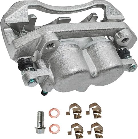 Detroit Axle - Front Left Brake Caliper for 2009-2018 Ram 1500, 2019-2022 1500 Classic 2009-2011 Dodge Dakota, Driver Side Disc Brake Caliper with Bracket Assembly Replacement in Saudi Arabia