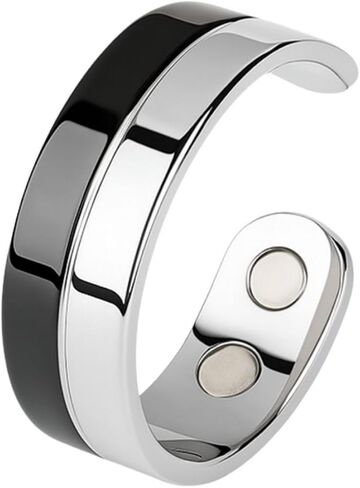 Lympathic Drainage Therapeutic Magnetic Ring, Metiz Titanium Ion Therapy for Weight Loss, Adjustable Health & Slimming Rings for Women, Wellness Gifts in Kuwait