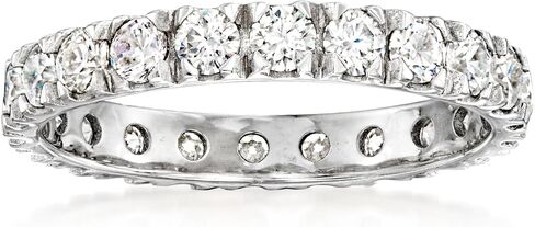 Ross-Simons 1.10 ct. t.w. Moissanite Eternity Band in Sterling Silver in Saudi Arabia