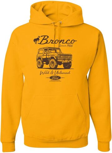 Ford Bronco Wild Untamed 1966, Classic Retro USA Motors Cars and Trucks Sweatshirt in Saudi Arabia