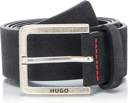 HUGO Men's Gionio Suede Leather Evening Belt in Saudi Arabia