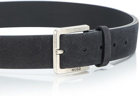 HUGO Men's Gionio Suede Leather Evening Belt in Saudi Arabia