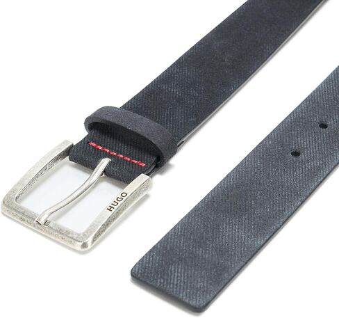 HUGO Men's Gionio Suede Leather Evening Belt in Saudi Arabia
