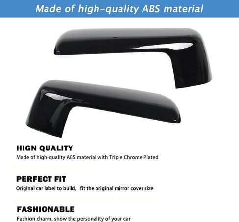 2 PCS Chrome Rearview Mirror Cap Cover Clip on Replacement for 2019 2020 2021 2023 2024 2025 Chevy Silverado 1500 & GMC Sierra 1500 Replacement for Left Right Side Accessories (Chrome) in Saudi Arabia
