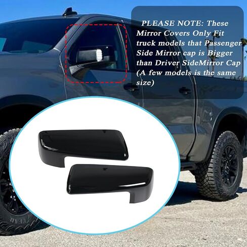 2 PCS Chrome Rearview Mirror Cap Cover Clip on Replacement for 2019 2020 2021 2023 2024 2025 Chevy Silverado 1500 & GMC Sierra 1500 Replacement for Left Right Side Accessories (Chrome) in Saudi Arabia