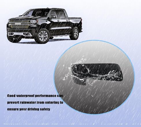 2 PCS Chrome Rearview Mirror Cap Cover Clip on Replacement for 2019 2020 2021 2023 2024 2025 Chevy Silverado 1500 & GMC Sierra 1500 Replacement for Left Right Side Accessories (Chrome) in Saudi Arabia