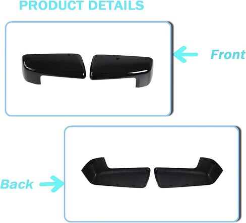 2 PCS Chrome Rearview Mirror Cap Cover Clip on Replacement for 2019 2020 2021 2023 2024 2025 Chevy Silverado 1500 & GMC Sierra 1500 Replacement for Left Right Side Accessories (Chrome) in Saudi Arabia
