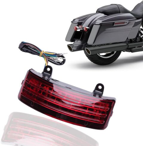 DREAMIZER Tri-Bar Tail Light Rear Fender Led Brake Turn Signal for Street Glide Road Glide 06-13,Red in Saudi Arabia