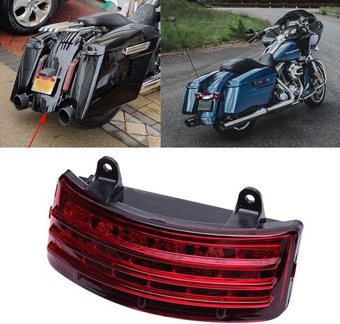 DREAMIZER Tri-Bar Tail Light Rear Fender Led Brake Turn Signal for Street Glide Road Glide 06-13,Red in Saudi Arabia